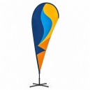 Beachflag kvapka s vlastnou potlačou &ndash; reklamn&aacute; vlajka
